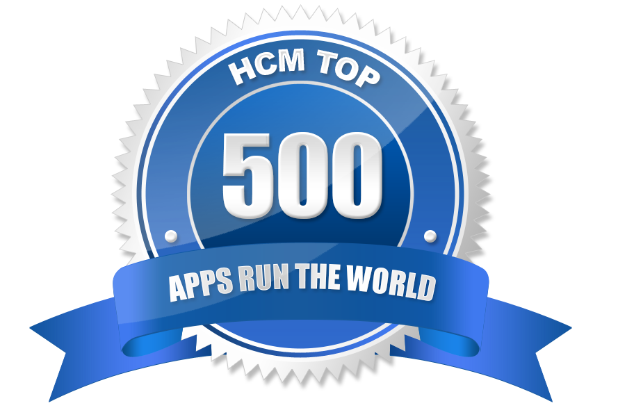 Selo de premiação TOP 500 HCM