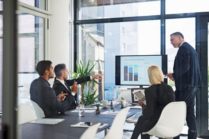 apresentação de graficos para diretoria